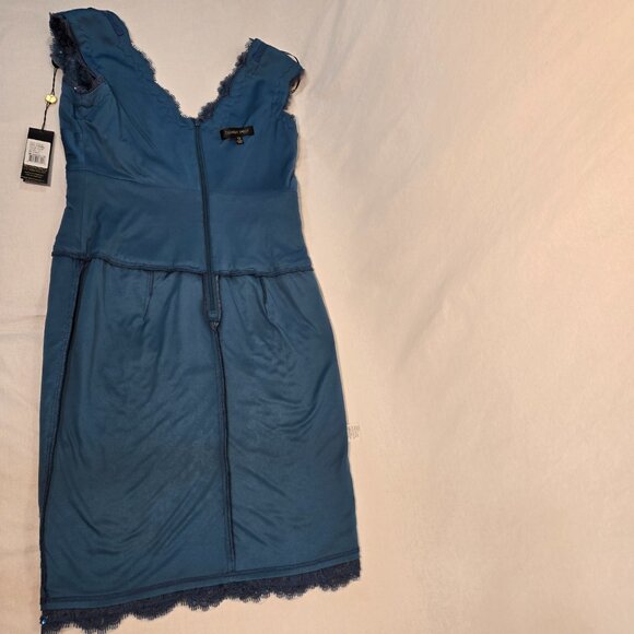 TADASHI SHOJI Special Occasions Embellished AZURE Sheath Dress Size 12 NEW TAGS! - Picture 11 of 17